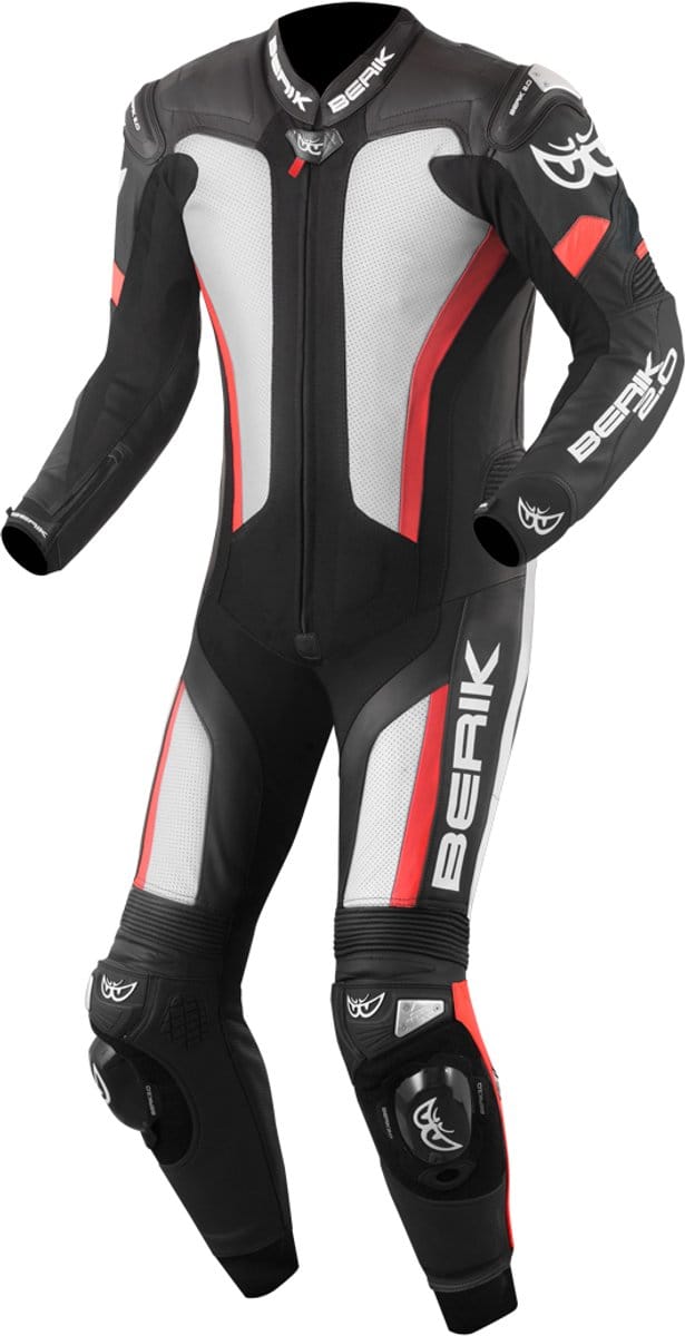 Berik Losail Zwart Wit Rood 1-Delig Motorpak - Racepak