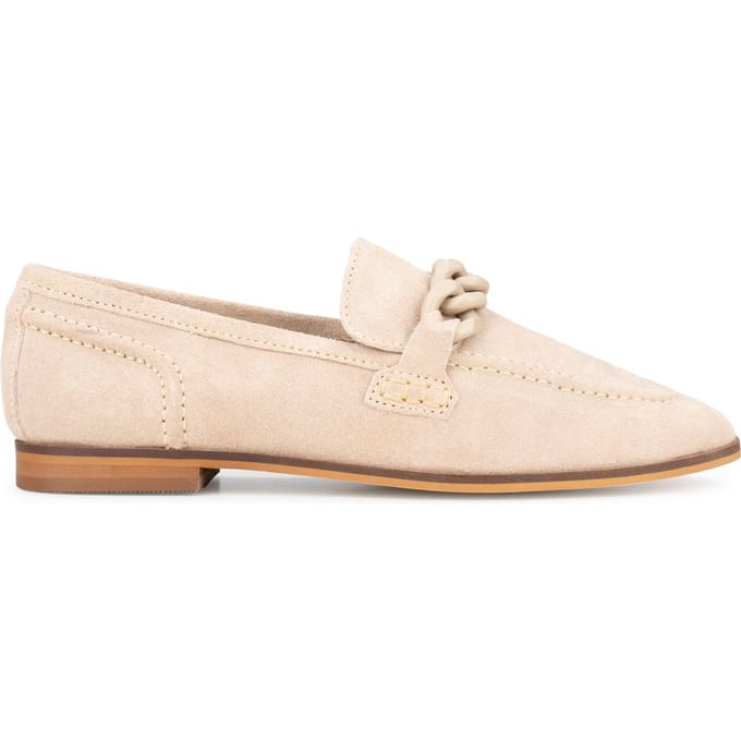 PS Poelman - Maat 37 - JENNY Dames Loafers - Beige/Zand