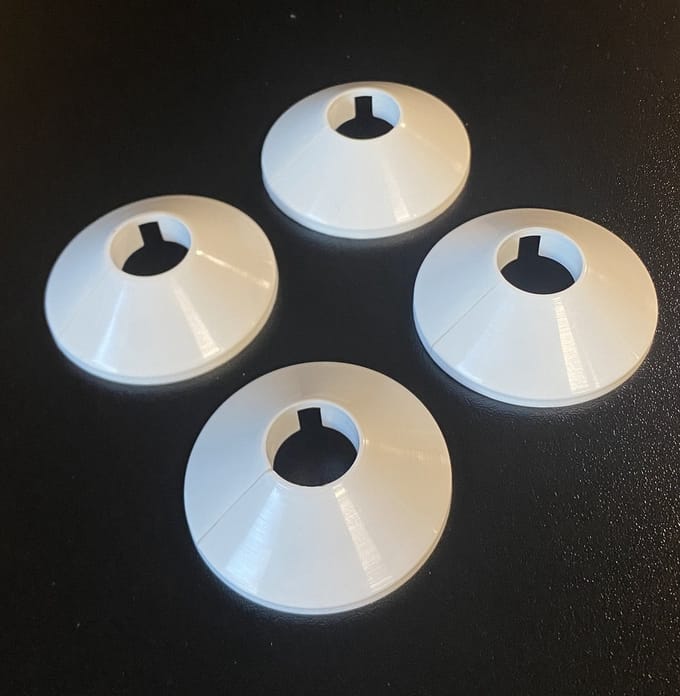CV Buisrozet 15mm Wit 4st