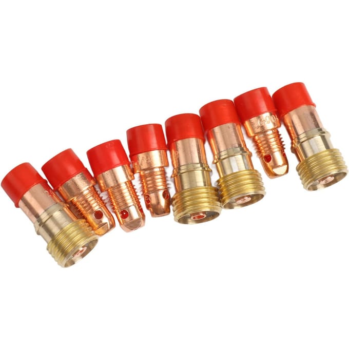 Kit de 49 pièces Lentille à gaz #10 Coupe en verre pour torche de soudage TIG WP 17 18 26 multicolore