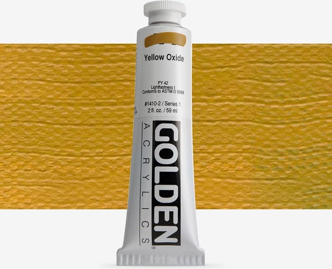 Golden Heavy Body Acrylverf serie 1 | Yellow Oxide (1410-2) 59ml