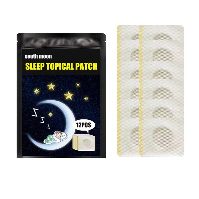12pcs bag Improve Sleep Patch Insomnia Stickers Anxiety and Stress Relieve Body Relax Sticker Paste beige