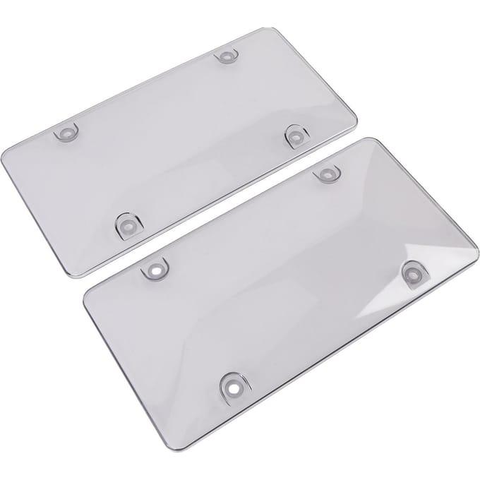 2 Stuks 12x6in Kentekenplaathouder Transparant Beschermend Nummerplaathouder Schild Universele Pasvorm voor VS