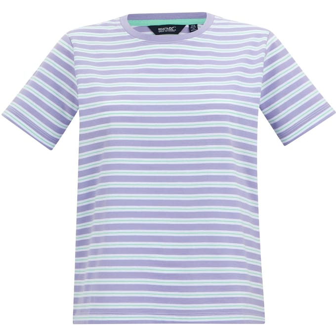 Regatta Dames/Dames Bayletta Gestreept T-shirt (Viooltje)