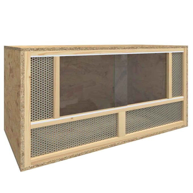 vidaXL - Terrarium - 80x40x40 - cm - bewerkt - hout