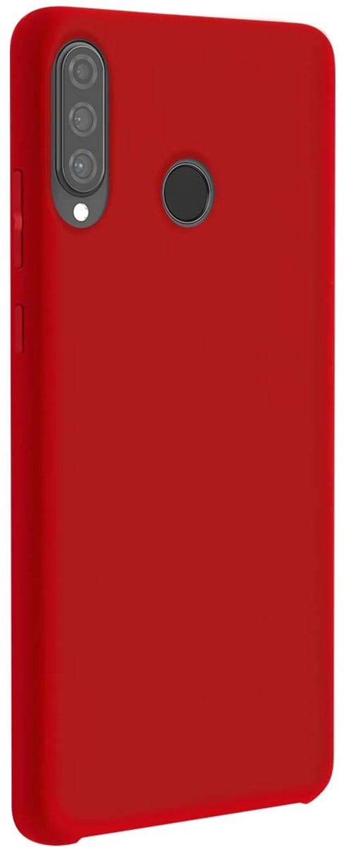 Bigben Connected, Hoesje geschikt voor Huawei P30 Lite - Hardcase Soft Touch Afwerking, Rood