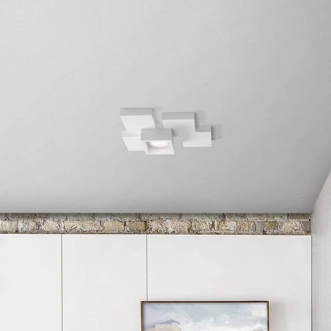 Sforzin Plafondlamp zijkant, 1-lamp