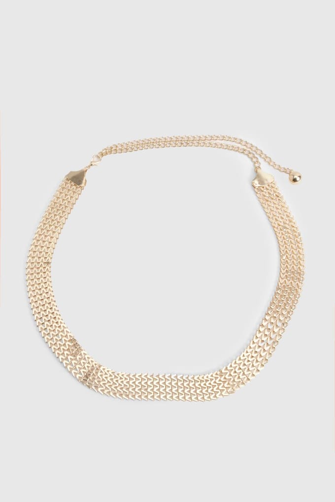 boohoo Dames Gouden Ketting Chunky Riem | Gold