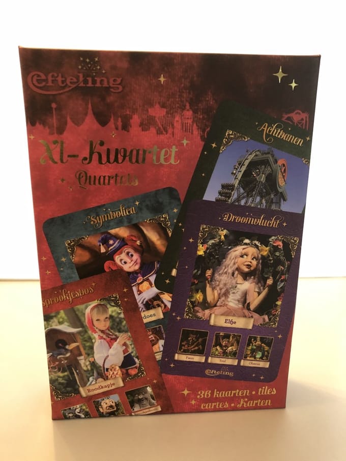 Efteling - XL Kwartet - 36 Kaarten - Bekende Attracties - en - Sprookjes