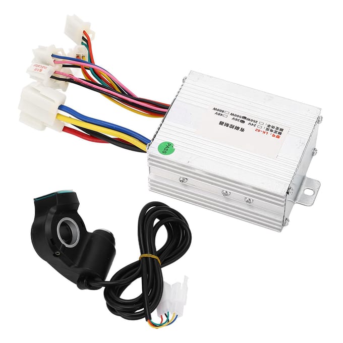 36V 500W Motor Geborstelde Controller Lithium Elektrische Fiets Draaigas Handvat Modificatie Kit white