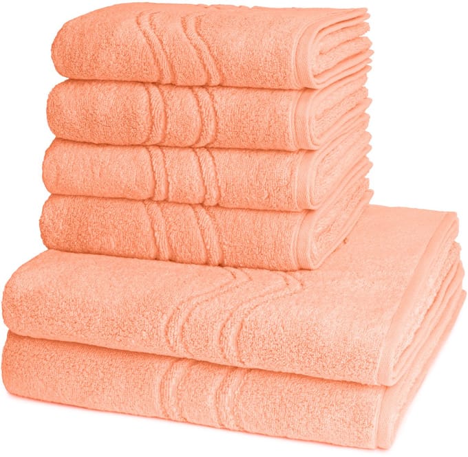 Ross Dames en Heren 4 X handdoek 2 X douchedoek - per set Cashmere feeling