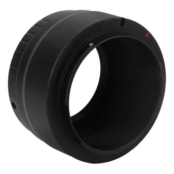 Bague Adaptatrice d'Objectif Adaptateur Monture T2 pour Appareil Photo Monture EOS RF Adaptateur d'Objectif Accessoire d'Appareil Photo de Remplacement black