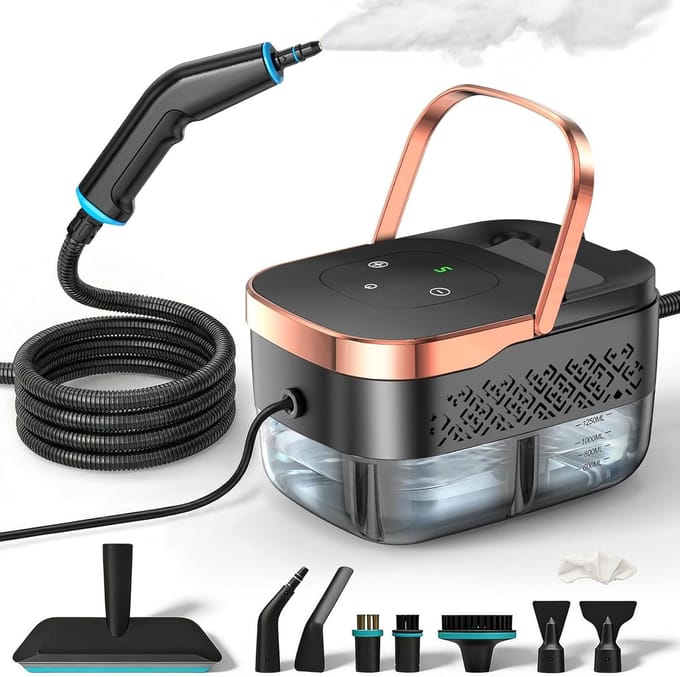 Handstoomreiniger 2500W – Hogedruk stoomreiniger – Multifunctioneel reinigingsapparaat