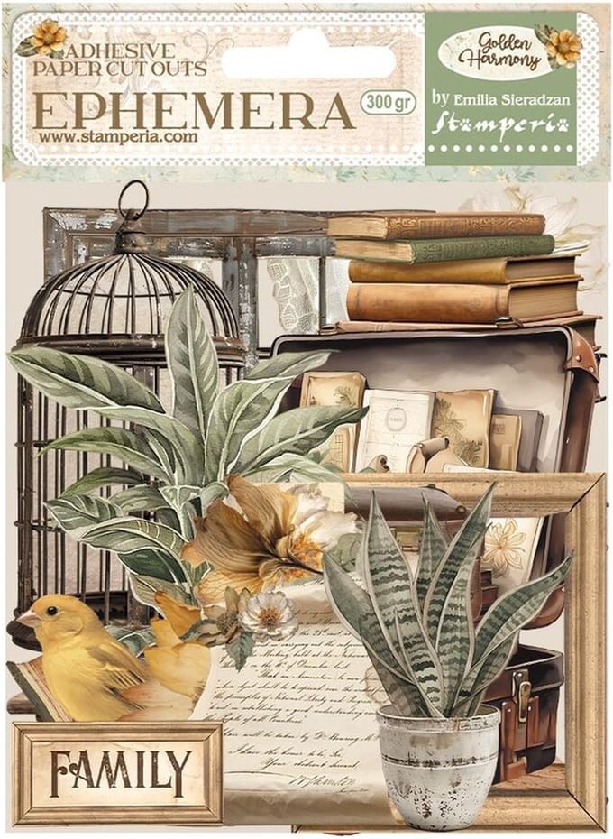 Stamperia - Golden Harmony Ephemera (35pcs) (DFLCT52)