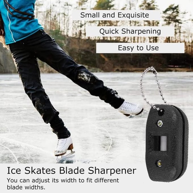 Solidchoice - Draagbare IJsschaatsmes Slijper voor Soepel Schaatsen