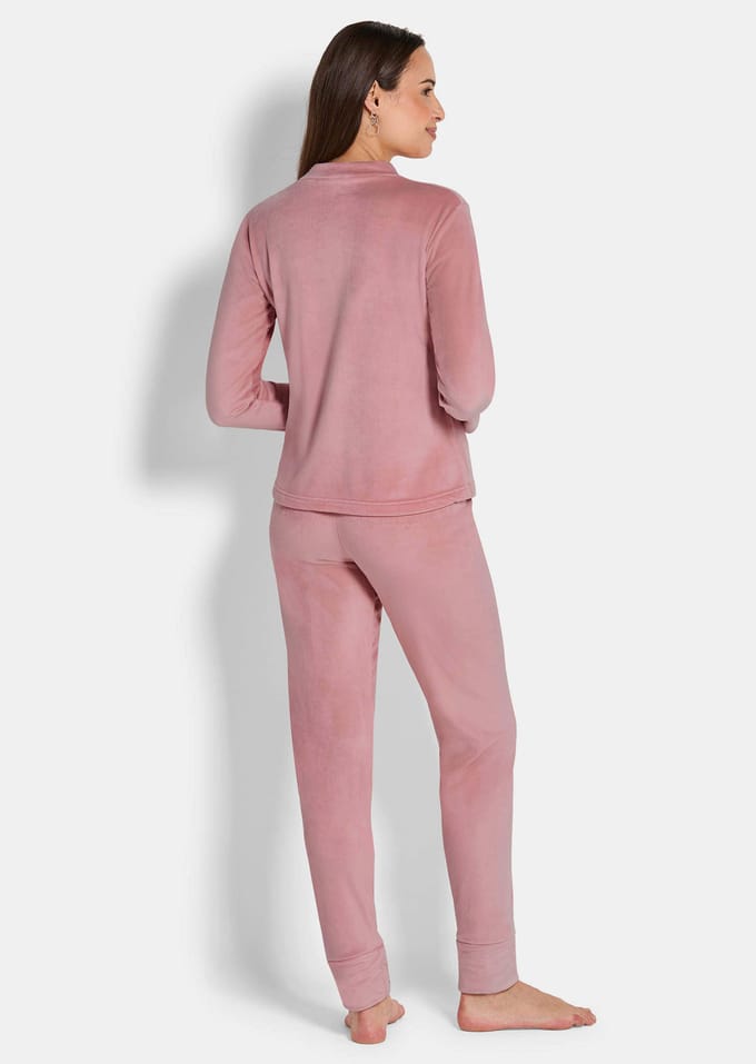 Huispak van zachte fleece - rosé - Gr. 38 van Goldner Fashion