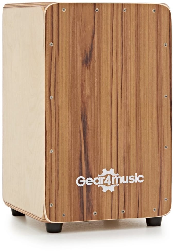 Compacte Cajon met Draagtas van Gear4music, Teak