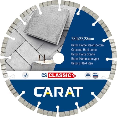 Carat 230x22,23mm CLASSIC Diamantschijf beton/hard steen - CS - CSC2303000