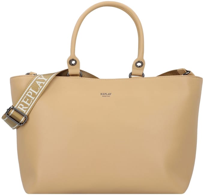 REPLAY Schoudertas Shopper Safari Beige