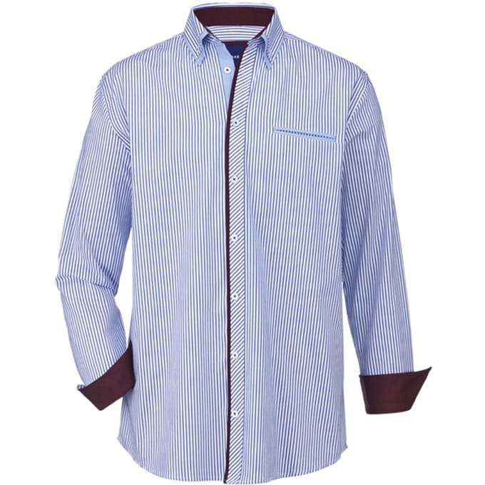 Babista herren Overhemd - 45/46 - lichtblauw - Plus Size