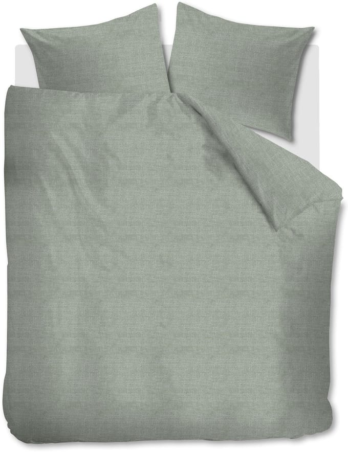 Ambiante Edo dekbedovertrek - Lits-Jumeaux - 240 x 200/220 cm - Khaki Groen