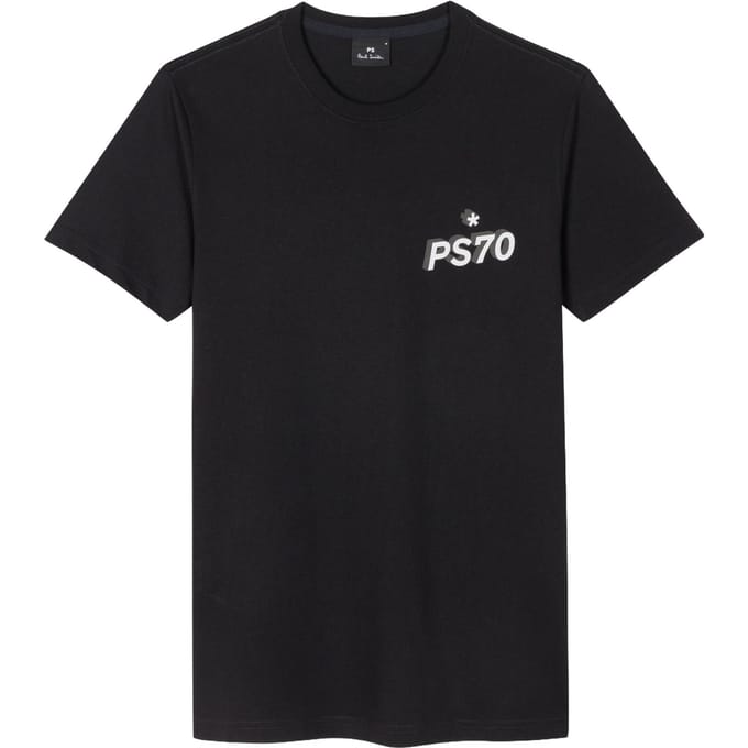 Paul Smith Mens Slim Fit T Shirt Ps70 Black Größe: S | Basic T-Shirts Outlet | Herren | Schwarz