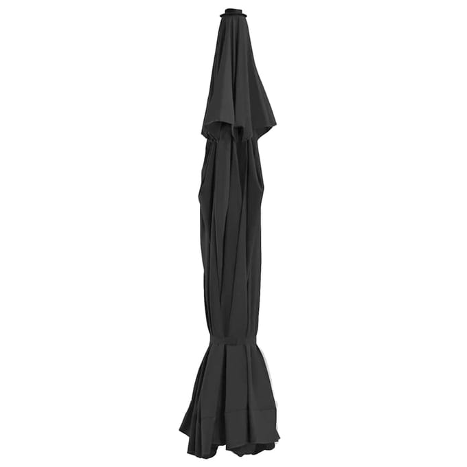 vidaXL - Vervangingsdoek - voor - parasol - 515 - cm - zwart
