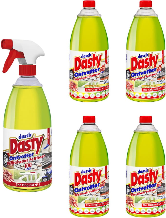 Dasty Ontvetter Voordeelpack: 1x Spuitfles + 4x Navulling
