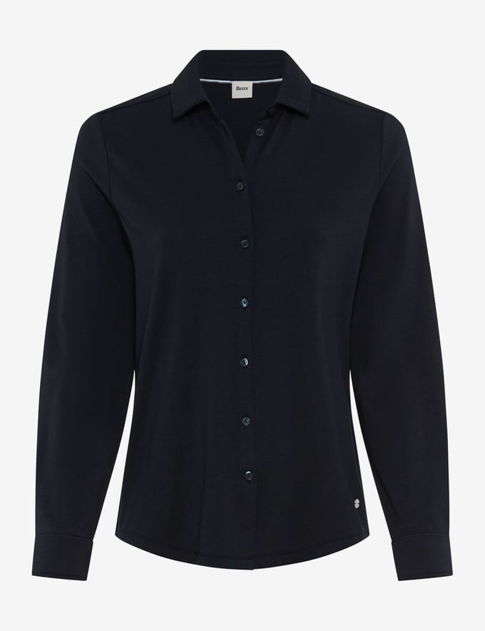 Brax Dames Blouse  Style CELINA L navy, donkerblauw, maat 38