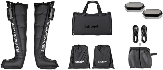 Activejet Serie - Pneumatische Lymfemassage Apparaat - Compressie - Zwart