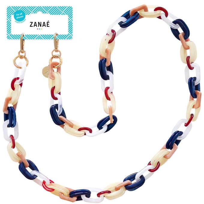 Zanae Universeel telefoon koord ketting - Larimar