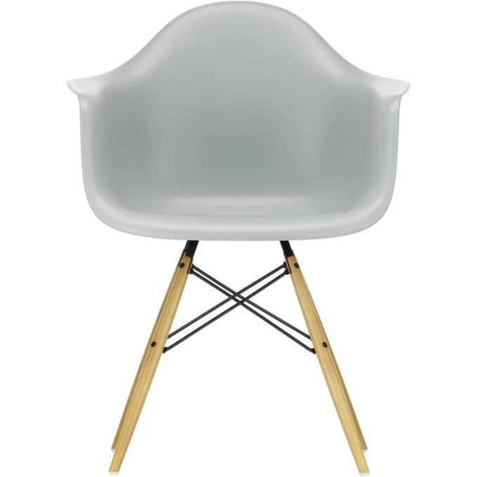 Vitra - DAW Eames Plastic Armchair - lichtgrijs RE - gelige esdoorn - 4 - 6 Wochen