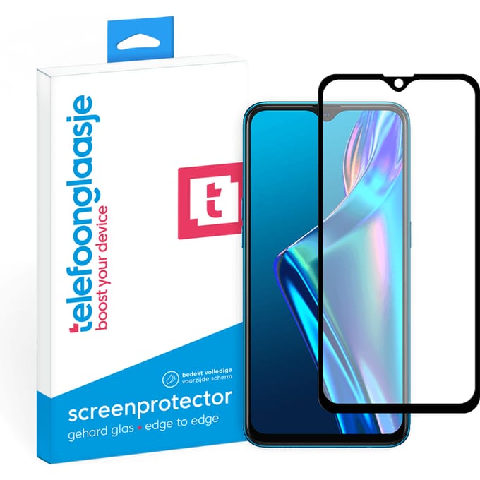 OPPO A12 screenprotector gehard glas Edge to Edge