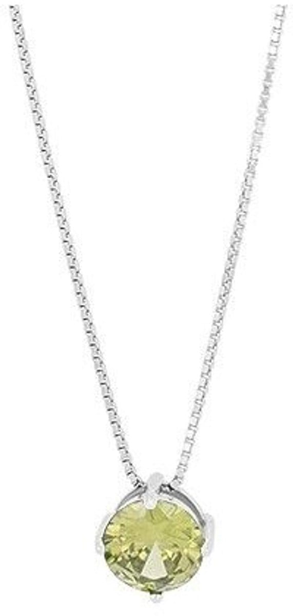 AKZENT Akzent damesketting met hanger "Celeste" van 925 Sterlingzilver, gerhodineerd, duurzaam