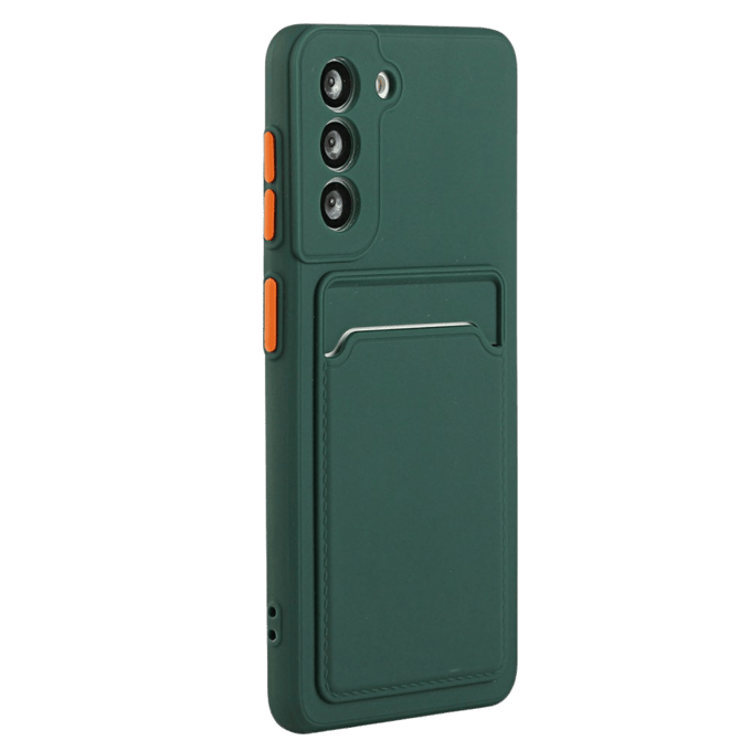 CaseBody Samsung S23 FE Telefoonhoesje met Kaarthouder Groen
