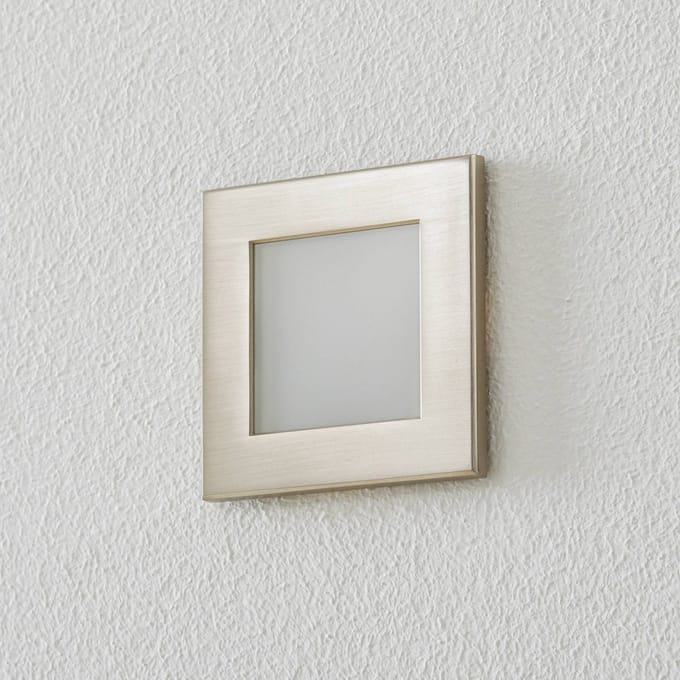BEGA Accenta wandinbouw hoekig frame staal 160lm