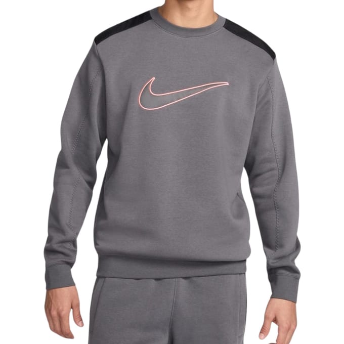 Nike Large Swoosh Logo Grijze Trui