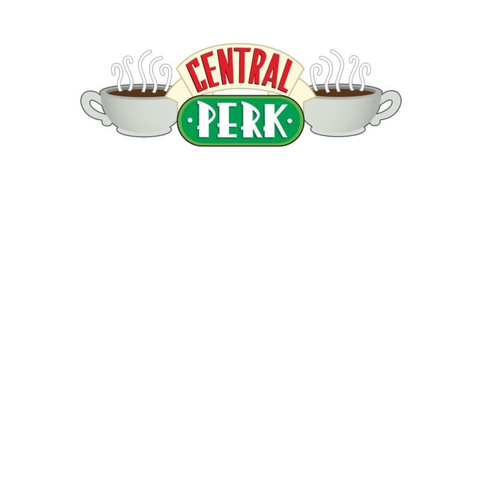Friends Central Perk t-shirt - Wit - S