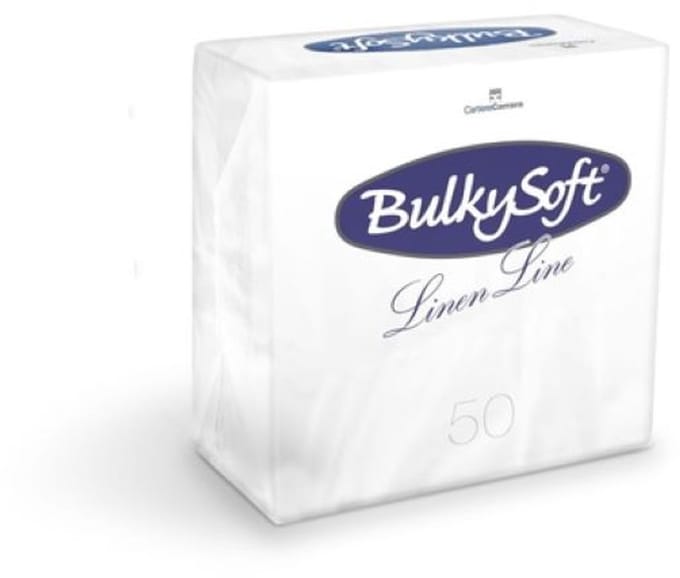 BulkySoft Servetten Wit Airlaid 1laags 40x40cm 1000 Stuks