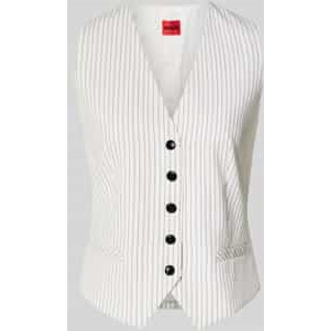 regular fit bodywarmer met streepmotief model 'AUMARE'