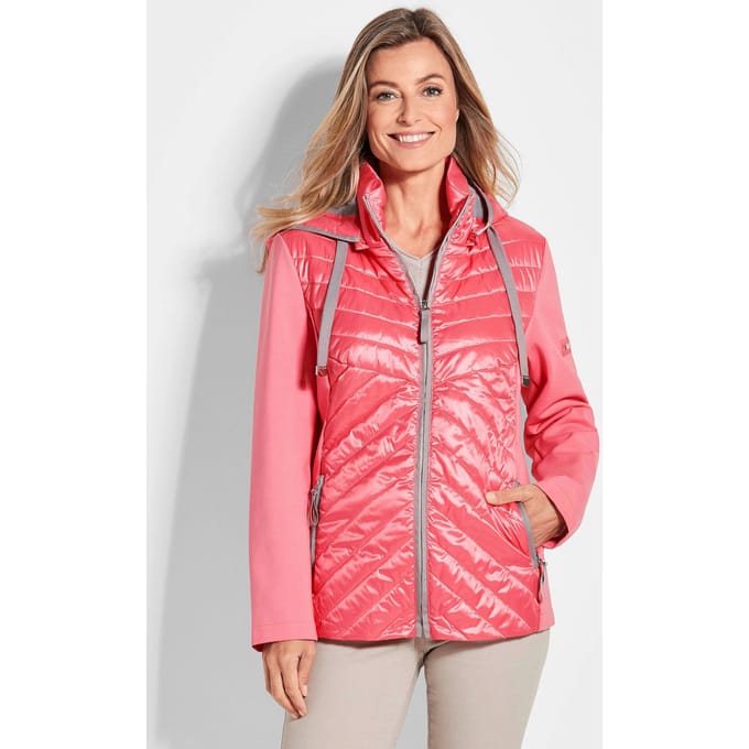 Jas met opstaande kraag - perzik - Gr. 25 van Goldner Fashion