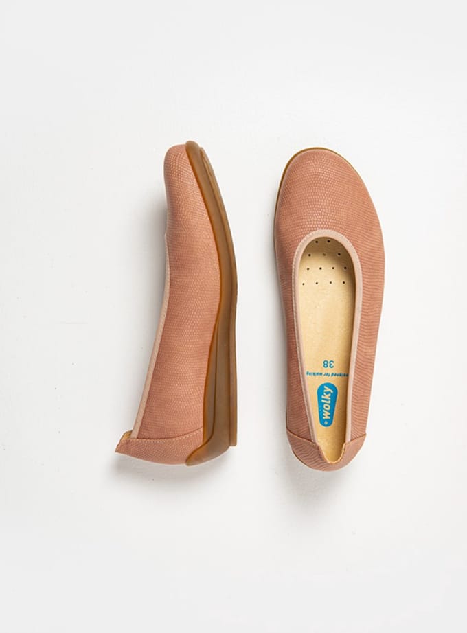 Wolky Dames Ballerina's 00386 Duncan F2F Roze