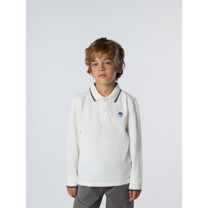 North Sails Polo Shirt Lange mouwen met kraagletters