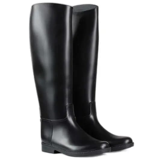 Horze Chester Rubber Rijlaarzen, dames, Black, 36