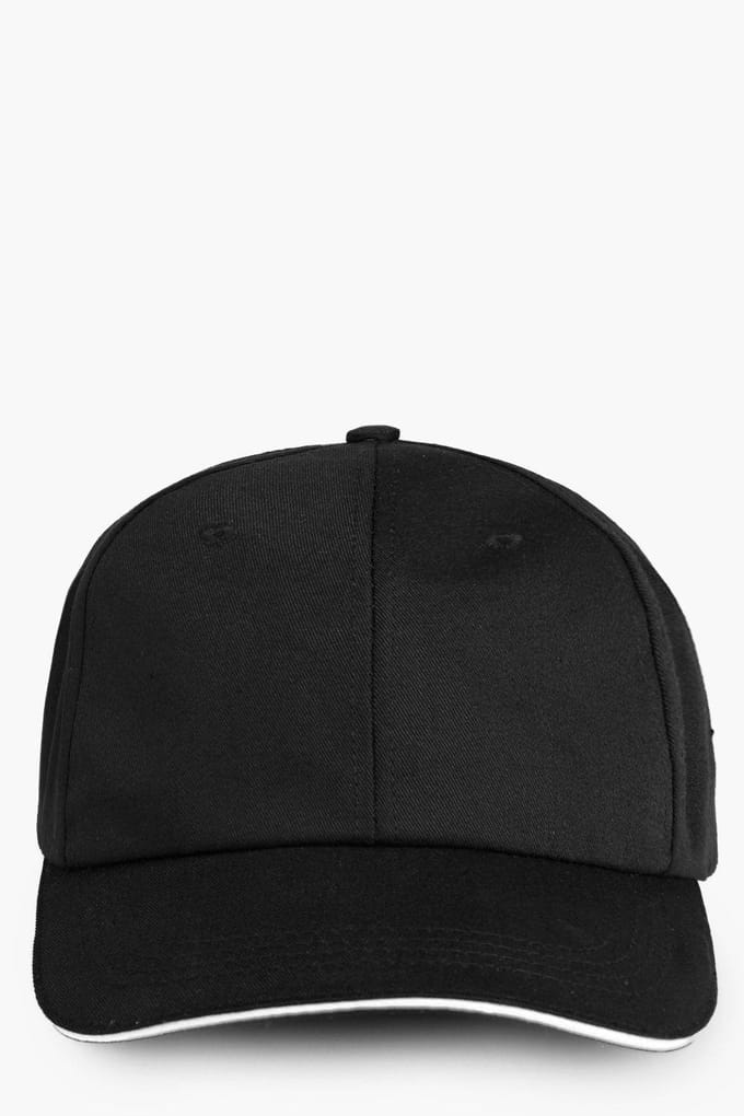 boohoo Dames Zwarte Effen Baseballpet | Black