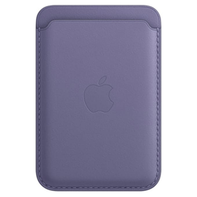 Apple Leather Wallet MagSafe (Apple Wallet 2nd generation) - Met ingebouwde AirTag functie - Wisteria