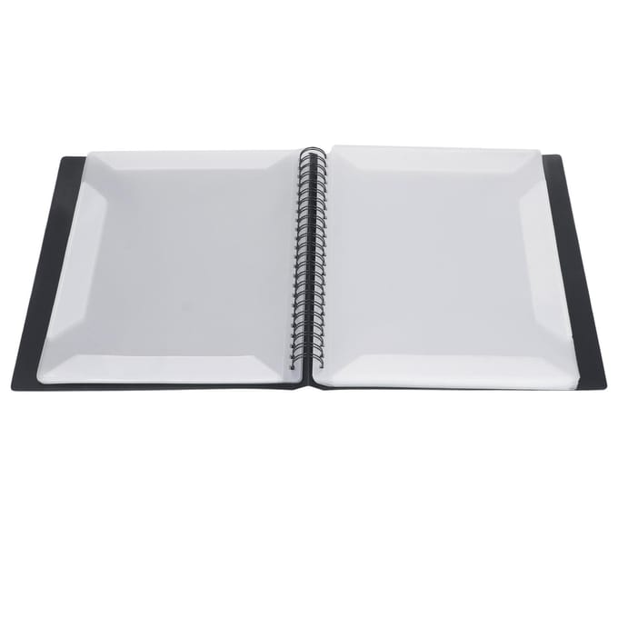 Bladmuziekmap PP 60 pagina's capaciteit Beschrijfbare muziekbladmap Papieropslaghouder gray
