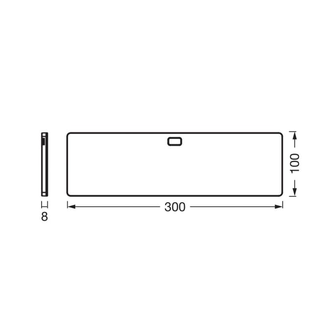 OSRAM LED meubelverlichting paneel 30 x 10 cm wit CCT dimbaar