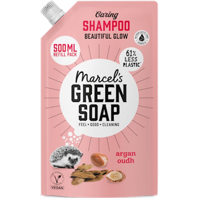 Marcel's Green Soap Shampoo Argan & Oudh Navulling (500 ml)