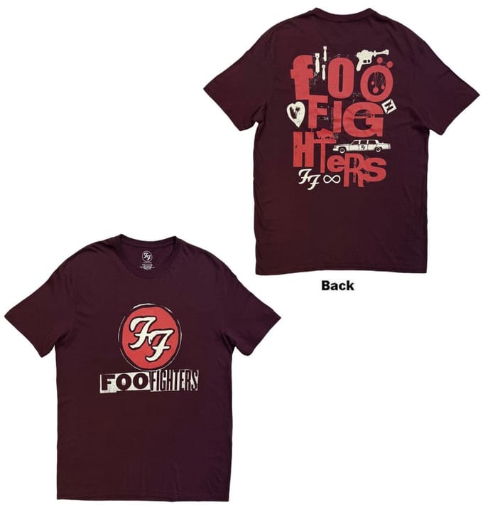 Foo Fighters - Albums Symbols Heren Tshirt - M - Rood